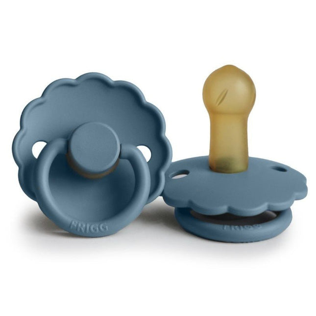Frigg Speen Maat 2 Daisy Glacier Blue Latex - Frigg - Babywinkel - 5715239223797