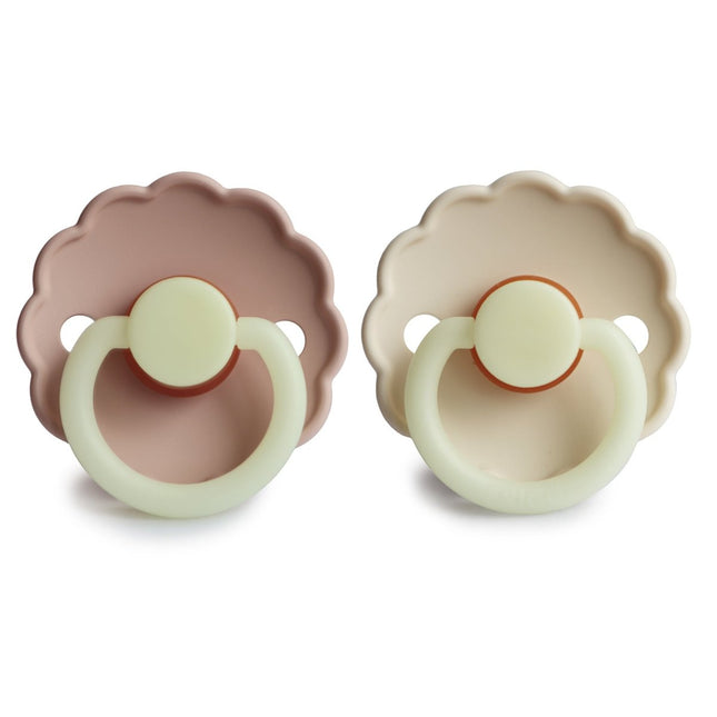 Frigg Speen Maat 2 Daisy Night Cream / Blush Latex - Frigg - Babywinkel - 5715239224794