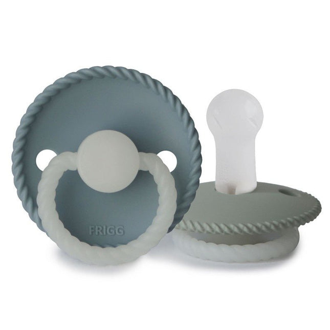 Frigg Speen Maat 2 Rope Night Stone Blue/Sage Silicone 2 - Pack - Frigg - Babywinkel - 5715239019642