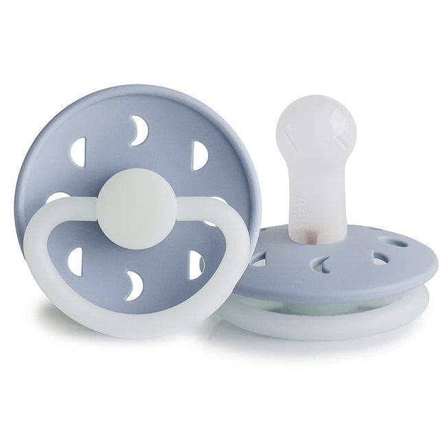 Frigg Speen Moon Night Silicone Powder Blue Maat 2 - Frigg - Babywinkel - 5715239026053