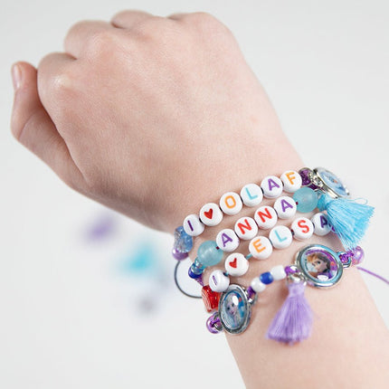 Frozen Letter Armbandjes Maken - Babywinkel - 8714274681460