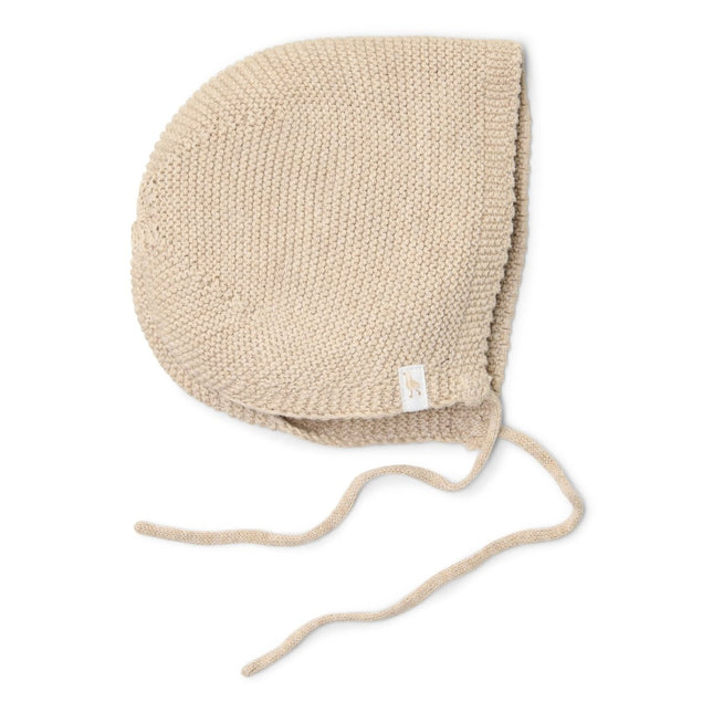 Gebreide muts Soft Beige Melee - 0 - 3 maanden - Babywinkel - 8721122583357