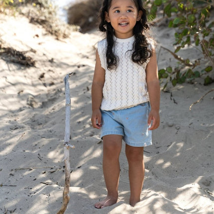 Gebried singlet Creme koop je bij Babywinkel