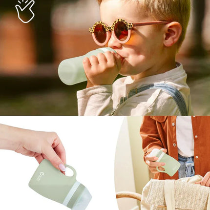 <tc>Babymoov</tc> Botella de agua de silicona de 150 ml