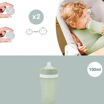 <tc>Babymoov</tc> Botella de agua de silicona de 150 ml