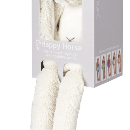 Happy Horse Knuffel Ivory Rabbit Richie met Nachtlampje en Geluid 34cm - Happy Horse - Babywinkel - 8711811105021