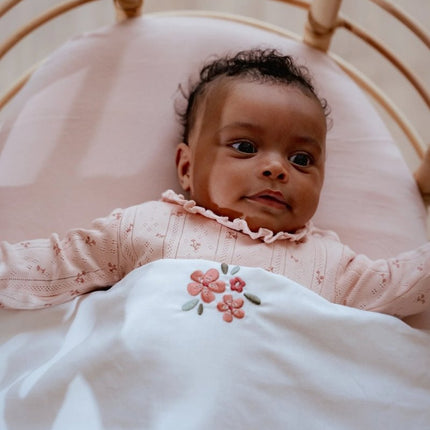 Hoeslaken 1 persoons - Pure Blossom 90x200 koop je bij Babywinkel