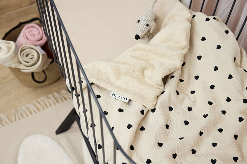 Hoeslaken co - sleeper jersey Uni - soft sand - 50x90cm - Babywinkel - 4054703502206