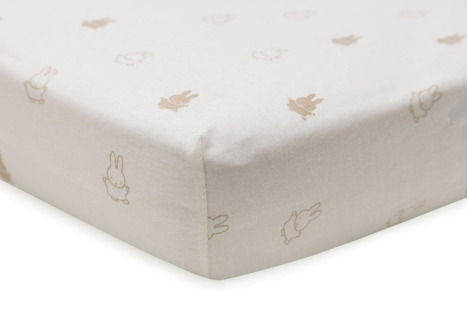 Jollein Hoeslaken Peuter Happy Miffy Nougat 40/50X80/90Cm koop je bij Babywinkel