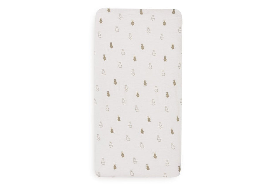 Jollein Hoeslaken Peuter Happy Miffy Olive Green 40/50X80/90Cm koop je bij Babywinkel