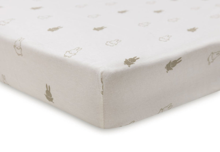 Jollein Hoeslaken Peuter Happy Miffy Olive Green 40/50X80/90Cm koop je bij Babywinkel