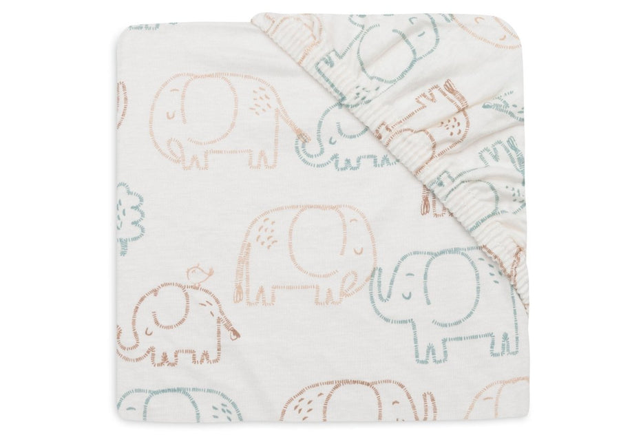 Jollein Hoeslaken Peuter Elephant Tales 60X120Cm koop je bij Babywinkel