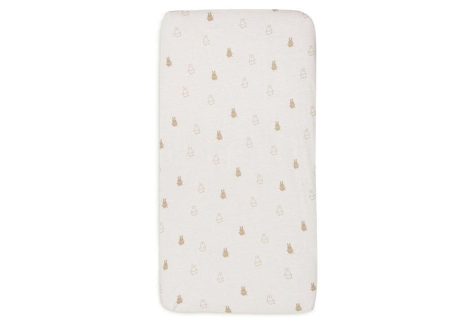 Jollein Hoeslaken Ledikant Happy Miffy Nougat 60X120Cm koop je bij Babywinkel
