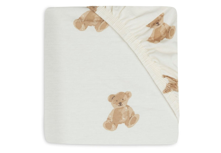 Jollein Hoeslaken Ledikant Teddy Bear 60X120Cm koop je bij Babywinkel