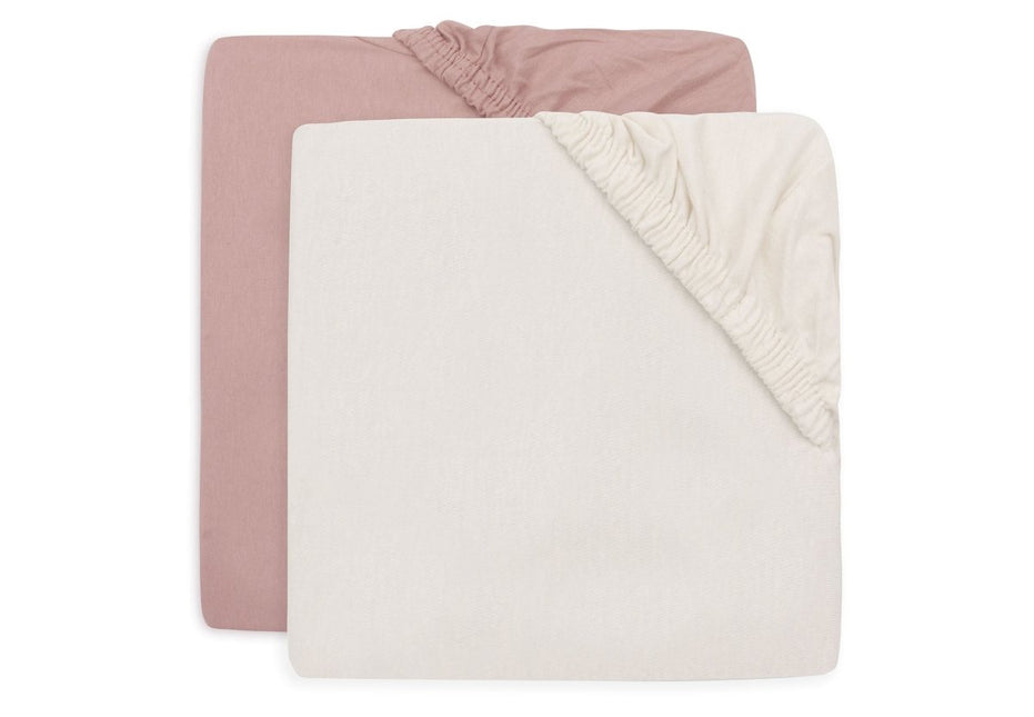 Jollein Hoeslaken Ledikant Wild Rose/ Ivory 60X120Cm 2St koop je bij Babywinkel