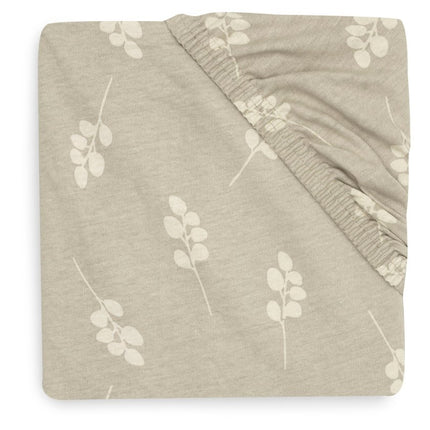 Hoeslaken Jersey 70/140x75/150cm Twig - Olive Green - Babywinkel - 8717329376380