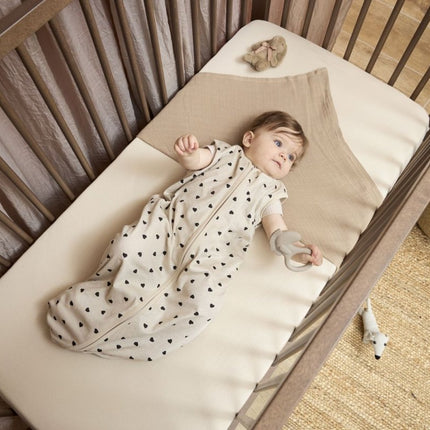 Hoeslaken juniorbed jersey Uni - soft sand - 70x140/150cm - Babywinkel - 4054703502503