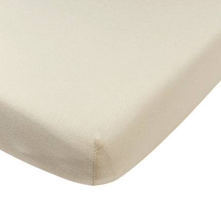 Hoeslaken juniorbed jersey Uni - soft sand - 70x140/150cm - Babywinkel - 4054703502503