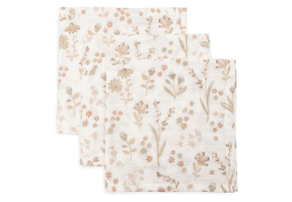 Hydrofiel Monddoekje 31x31cm - Bloomy - 3 Stuks - Babywinkel - 8717329393387