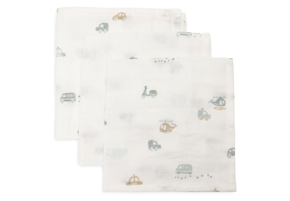Hydrofiel Monddoekje 31x31cm - On The Go - 3 Stuks - Babywinkel - 8717329393394