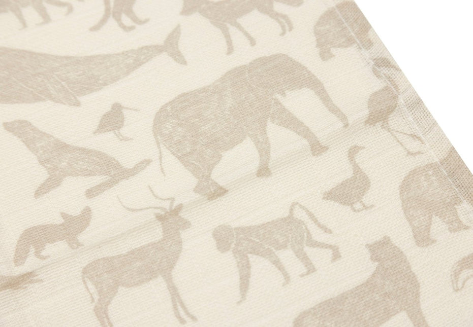 Hydrofiel Monddoekje Animals - Nougat - 3 Stuks - Babywinkel - 8717329376953