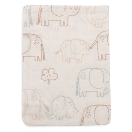 Hydrofiel Washandje 15x20cm - Elephant Tales - 3 Stuks - Babywinkel - 8717329400641