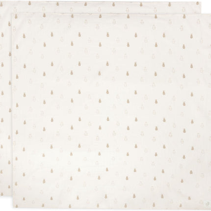 Hydrofiele Doek Large 115x115cm Happy Miffy - Nougat - 2 Stuks - Babywinkel - 8717329378957