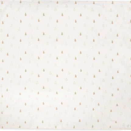Hydrofiele Doek Large 115x115cm Happy Miffy - Nougat - 2 Stuks - Babywinkel - 8717329378957