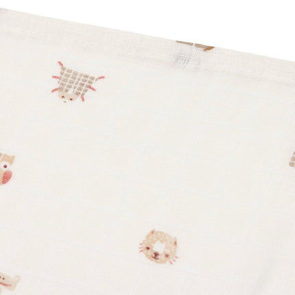 Hydrofiele Doek Small 70x70cm - Animal Friends - 3 Stuks - Babywinkel - 8717329400580