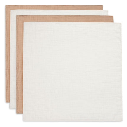 Hydrofiele Doek Small 70x70cm - Biscuit/Ivory - 4 Stuks - Babywinkel - 8717329394100