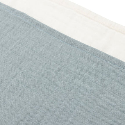 Hydrofiele Doek Small 70x70cm - Sea Green/Ivory - 4 Stuks - Babywinkel - 8717329393226