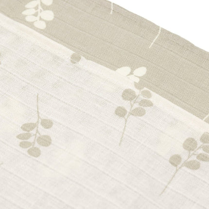 Hydrofiele Doek Small 70x70cm Twig - Olive Green - 3 Stuks - Babywinkel - 8717329376908
