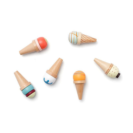 Ijskraam houten ijshoorns koop je bij Babywinkel