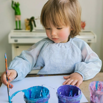 JeP Kids Slabbetje Small Long Sleeve Dusty Blue - Babywinkel - 9315455066299
