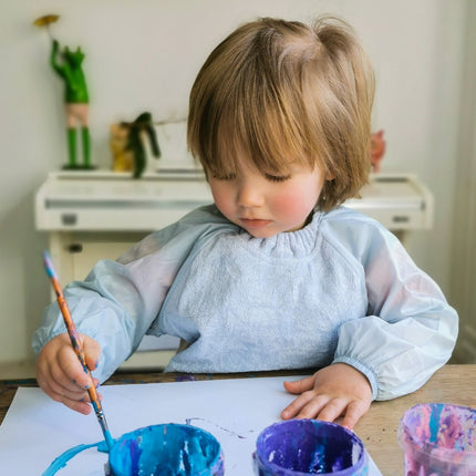 JeP Kids Slabbetje Small Long Sleeve Dusty Blue - Babywinkel - 9315455066299
