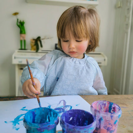 JeP Kids Slabbetje Small Long Sleeve Dusty Blue - Babywinkel - 9315455066299