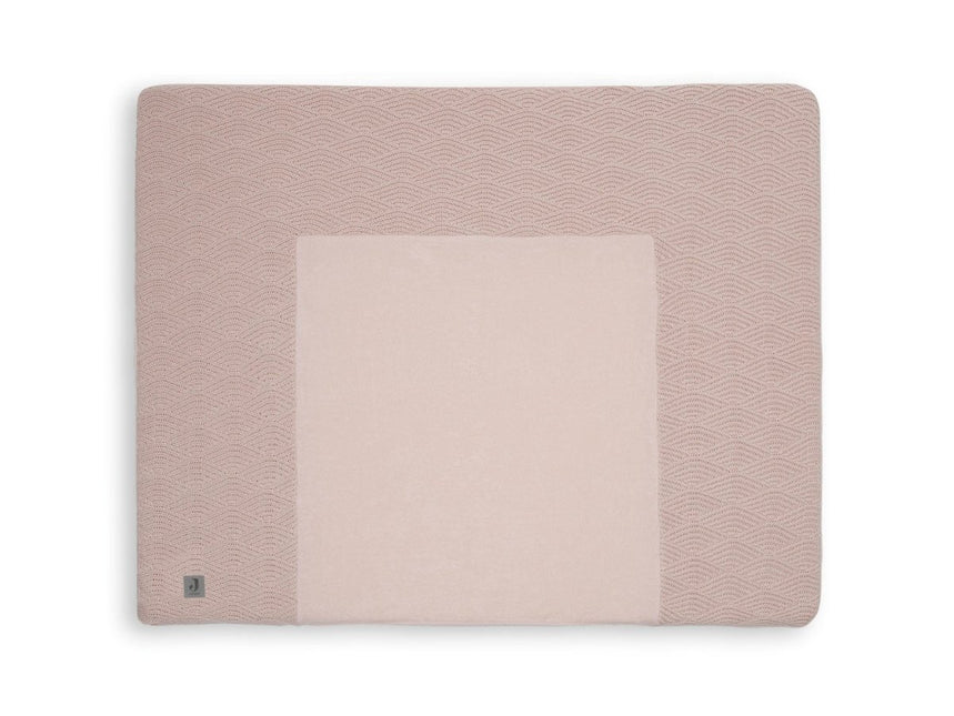 Jollein Aankleedkussenhoes River Knit Pale Pink 75x85cm koop je bij Babywinkel