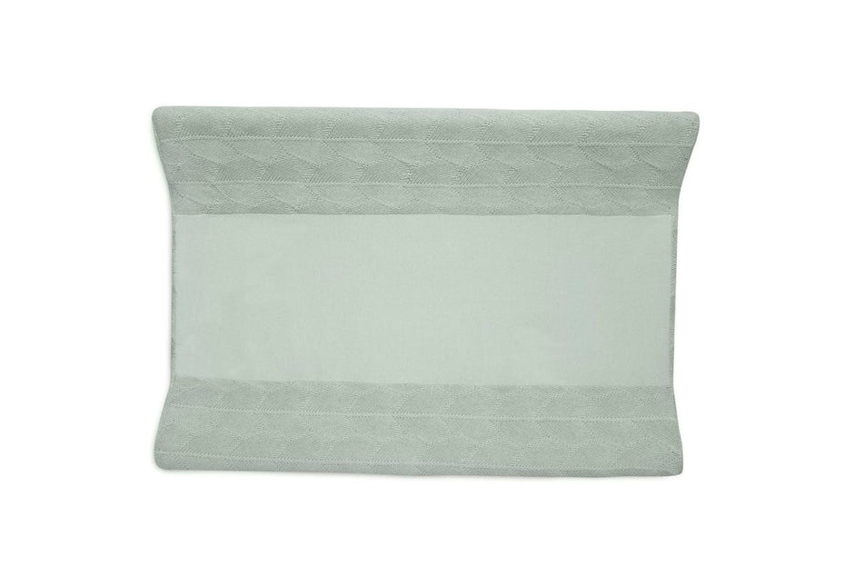 Jollein Aankleedkussenhoes Shell Knit Sea Foam koop je bij Babywinkel