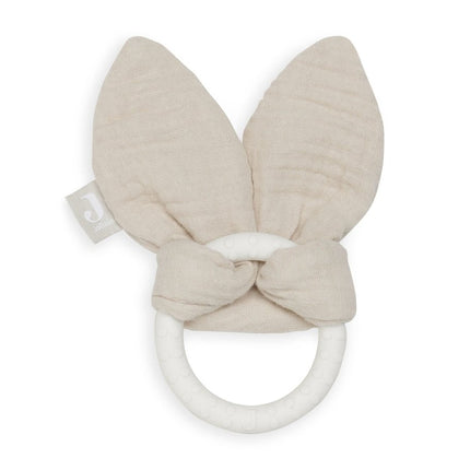 Jollein Bijtring Siliconen Bunny Ears Nougat - Jollein - Babywinkel - 8717329364530