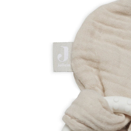 Jollein Bijtring Siliconen Bunny Ears Nougat - Jollein - Babywinkel - 8717329364530