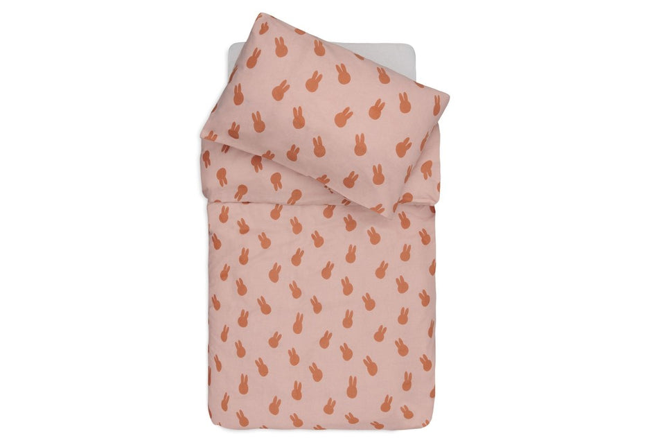 Jollein Dekbedovertrek Peuter Miffy Shadow Wild Rose 100 X 140 Cm - Jollein - Babywinkel - 8717329387850