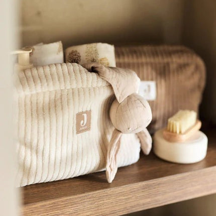 Jollein Etui Cloudy Rib/ Oatmeal - Babywinkel - 8717329401587