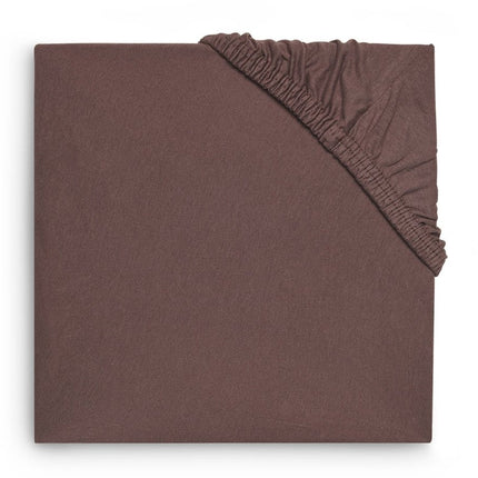 Jollein Hoeslaken Jersey Boxmatras Chestnut 75x95cm - Jollein - Babywinkel - 8717329363694
