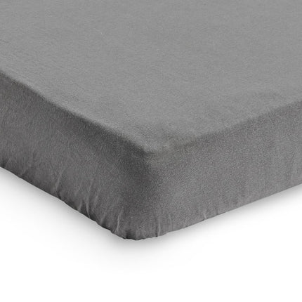 Jollein Hoeslaken Jersey Storm Grey 60x120cm 2st - Jollein - Babywinkel - 8717329359994