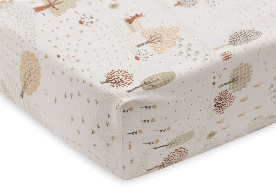 Jollein Hoeslaken Wieg Tiny Park 50X80Cm - Babywinkel - 8717329400412