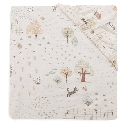 Jollein Hoeslaken Wieg Tiny Park 50X80Cm - Babywinkel - 8717329400412