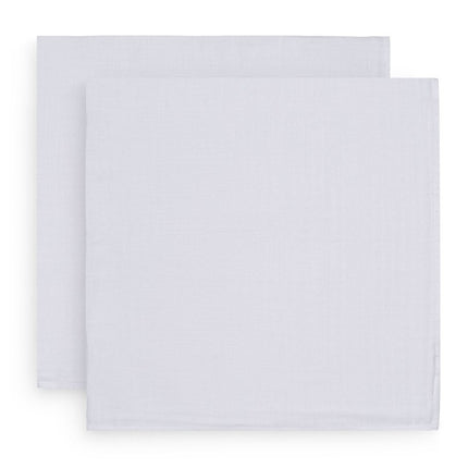 Jollein Hydrofiele Doek Bamboe Wit 115x115cm 2st - Jollein - Babywinkel - 8717329360532
