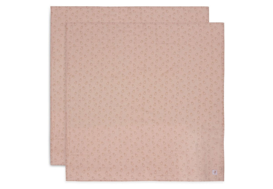 Jollein Hydrofiele Doek Miffy Silhouettes Wild Rose 115 X 115 Cm 2St - Jollein - Babywinkel - 8717329387980
