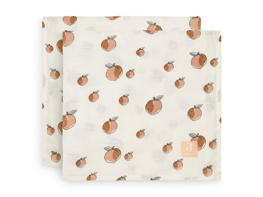 Jollein Hydrofiele Doek Peach 115x115cm 2st - Jollein - Babywinkel - 8717329362185