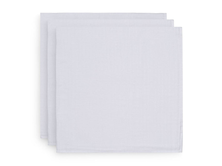 Jollein Hydrofiele Doek White 70x70cm 3st - Jollein - Babywinkel - 8717329359611
